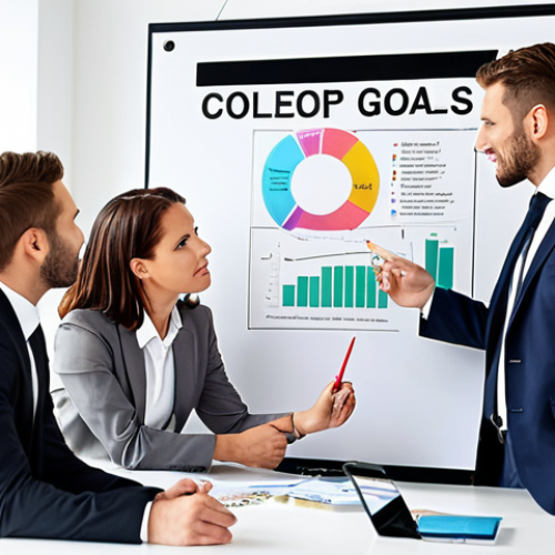 **

"Business meeting. Focused group of professionals collaboratively defining SMART goals on a whiteboard. Modern office setting, positive and energetic atmosphere. Emphasize clarity and strategic thinking. Use German business attire."

**